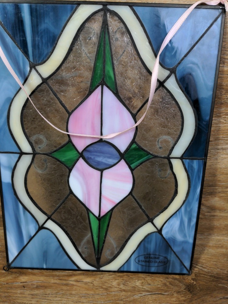 Stained Glass Light Catcher Muli- Colored 12.5" × 9.5"