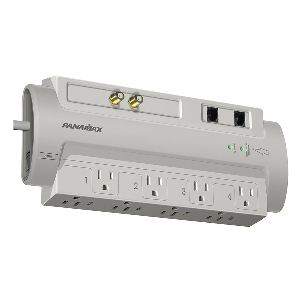 Panamax SP8-AV AC-Telephone-Coax Surge Protector - Silver