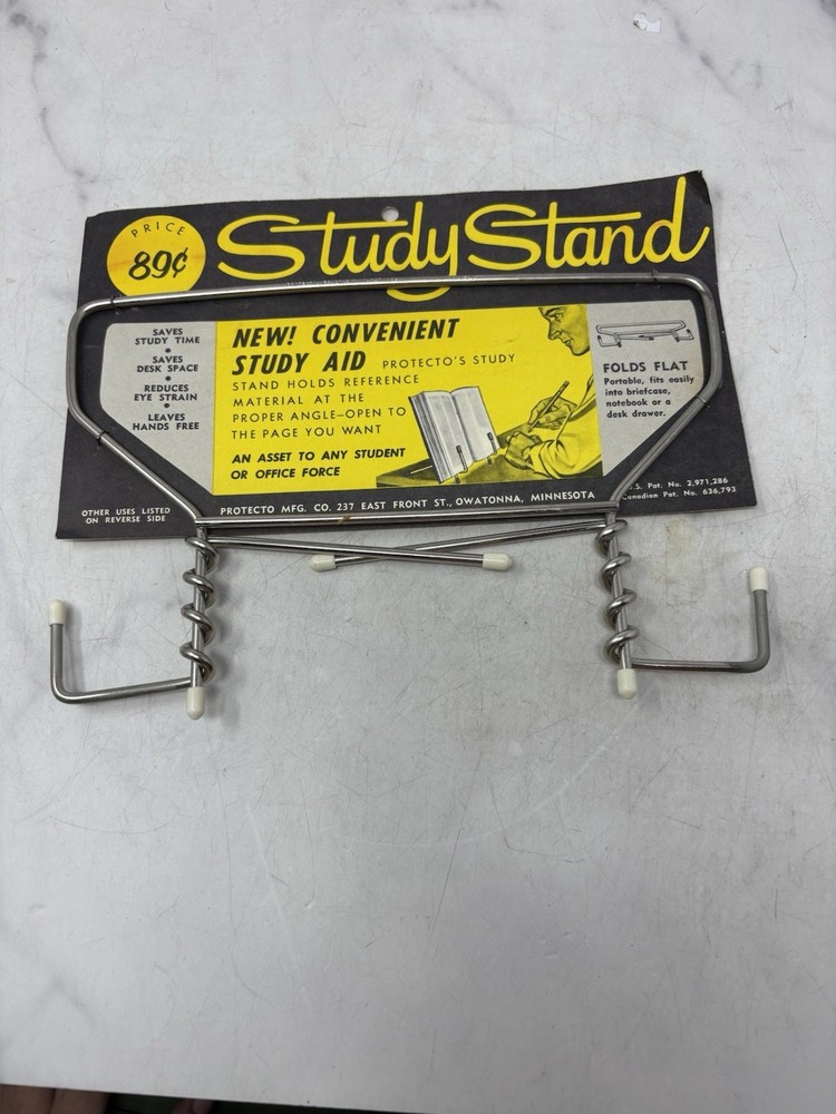 Vintage Study Stand Book Holder NOS