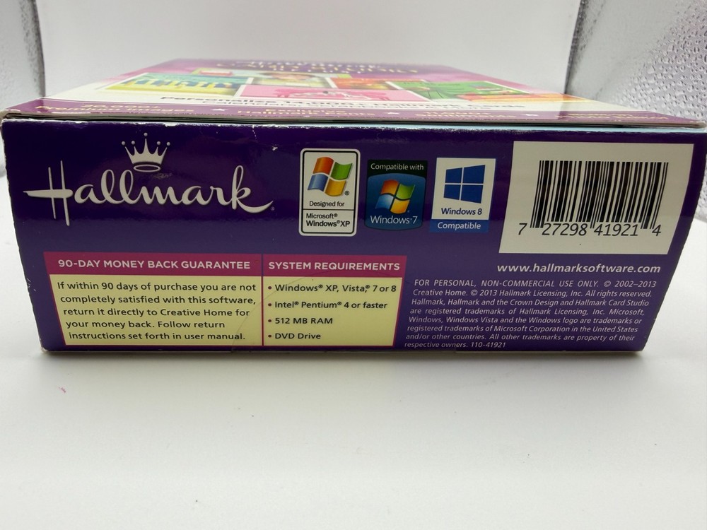 Sealed 2013 Hallmark Card Studio Deluxe Software Self Personalization Suite