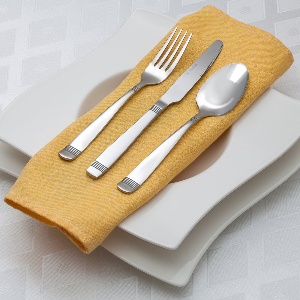Elegant Design Flatware, Silverware Set for 8 persons, 40 Piece - Spoons, For...