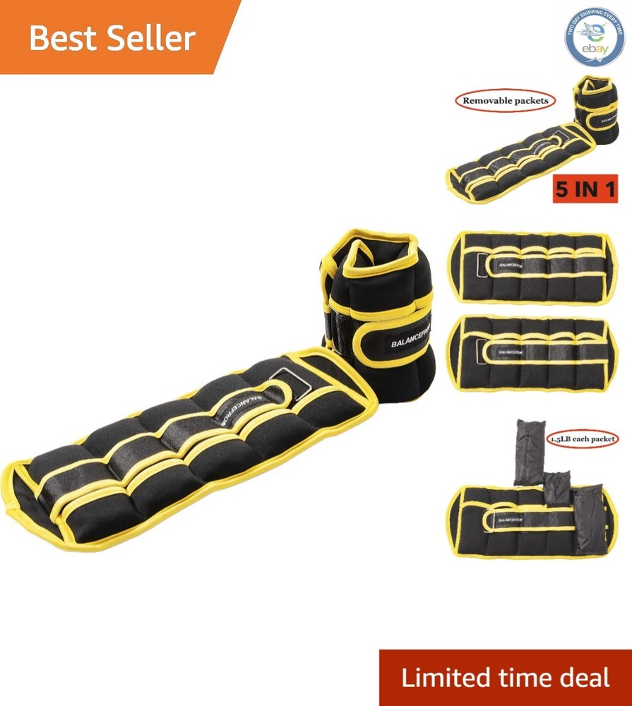 Versatile Adjustable Weights Set (1-20LBS) for Arms, Legs, and Core Training