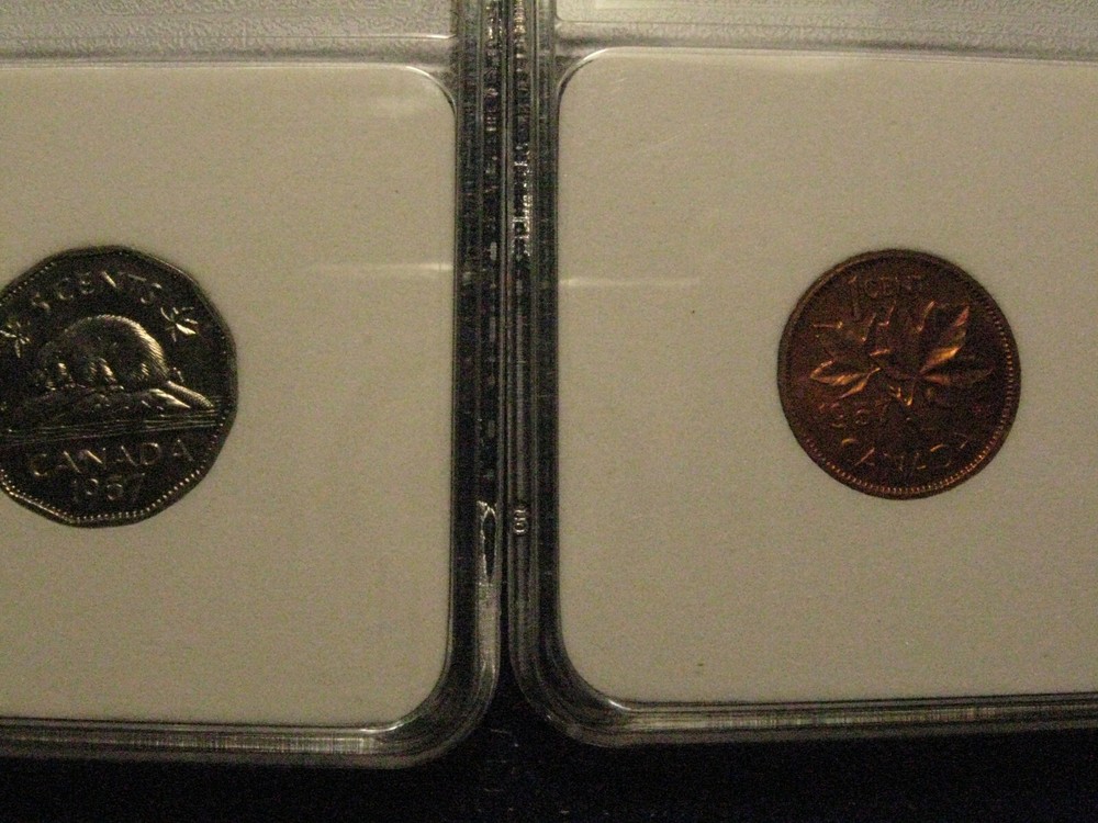1957 Canada coin set