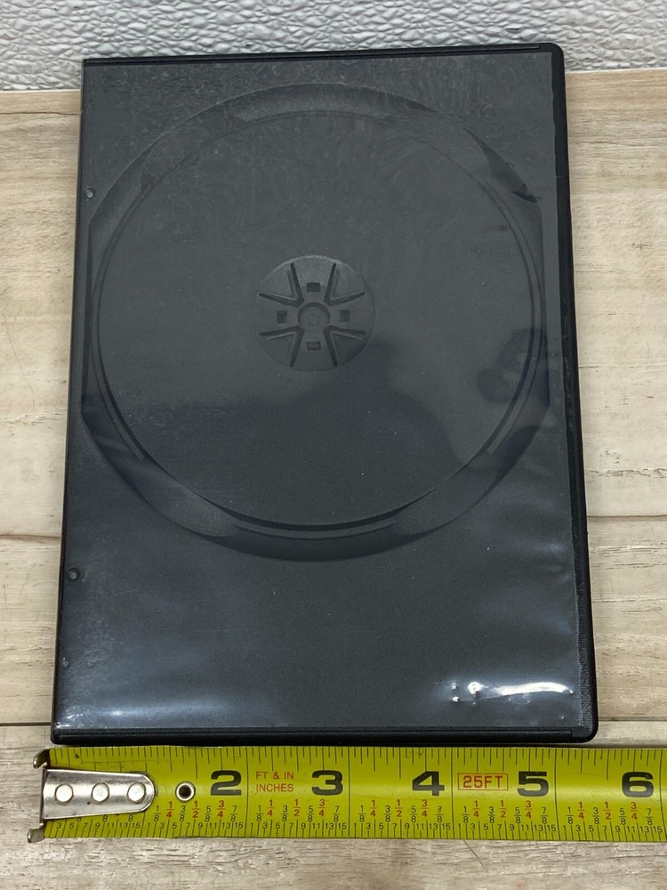 Standard Black DVD/CD 2 Disc Plastic Replacement Storage Case 14mm