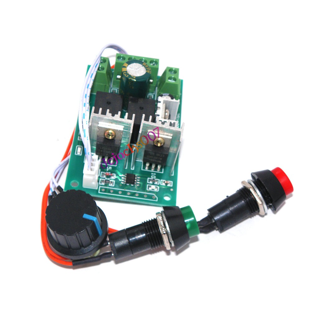 DC12V-24V 10A PWM Brush Motor Speed Controller Positive inversion Switch Control