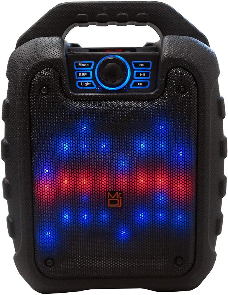 MR. DJ DISCO 5.25" portable speaker w/ Bluetooth rechargeable battery & led