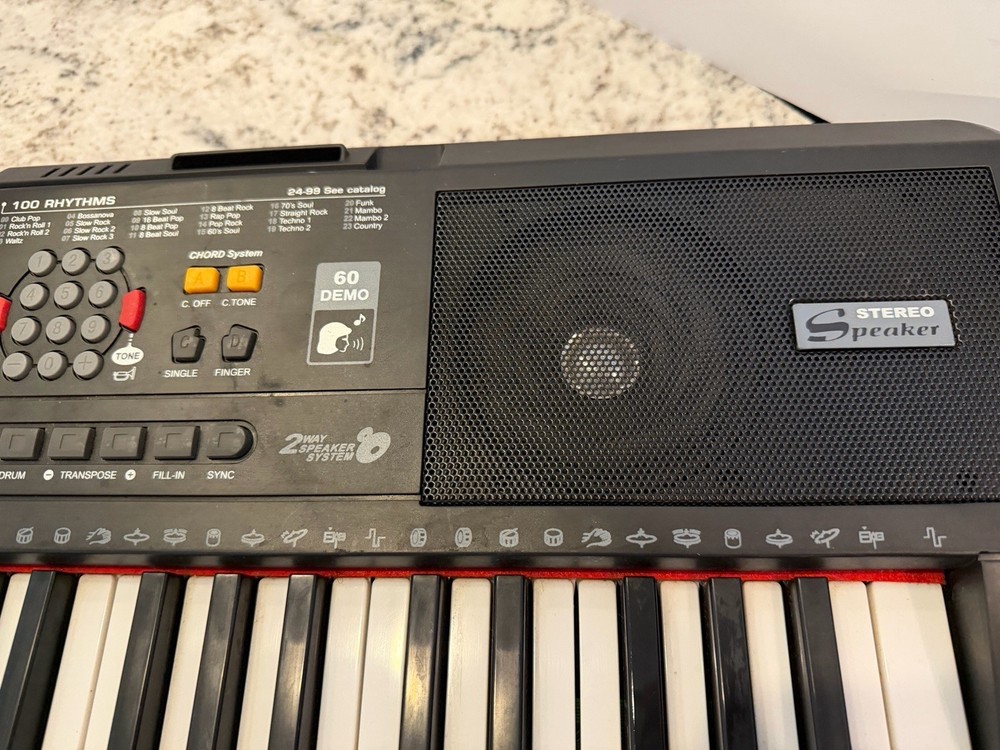 Plixio Sound Master 61-Key Electronic Keyboard LED Display Speaker Mic Input