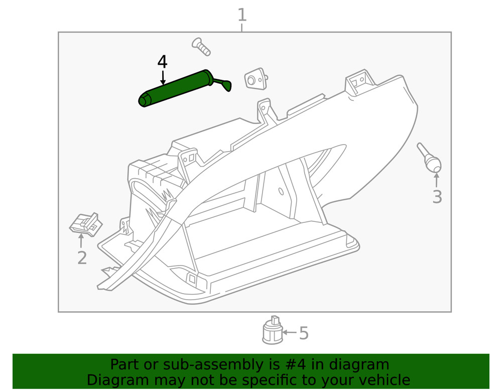 Genuine GM Glove Box Support 22928924