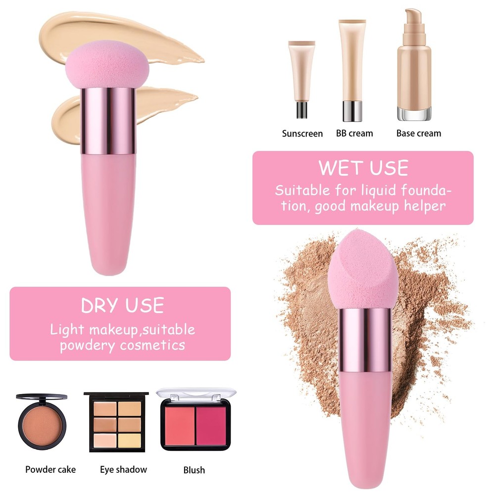 Makeup Sponge Set 6 Pcs for Foundation, Concealer, and Eyeshadow Application