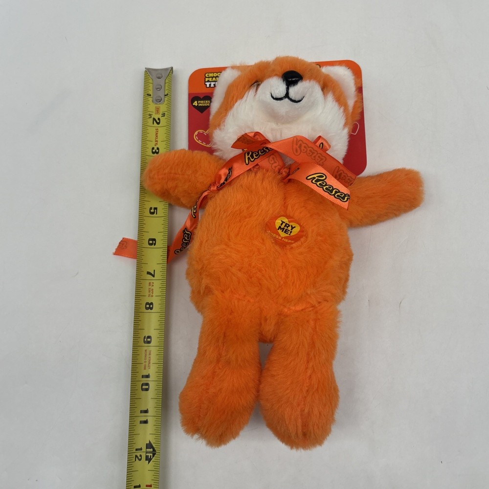 Hershey's Chocolate Reese's Plush Toy Orange Singing Fox Tested & Working!
