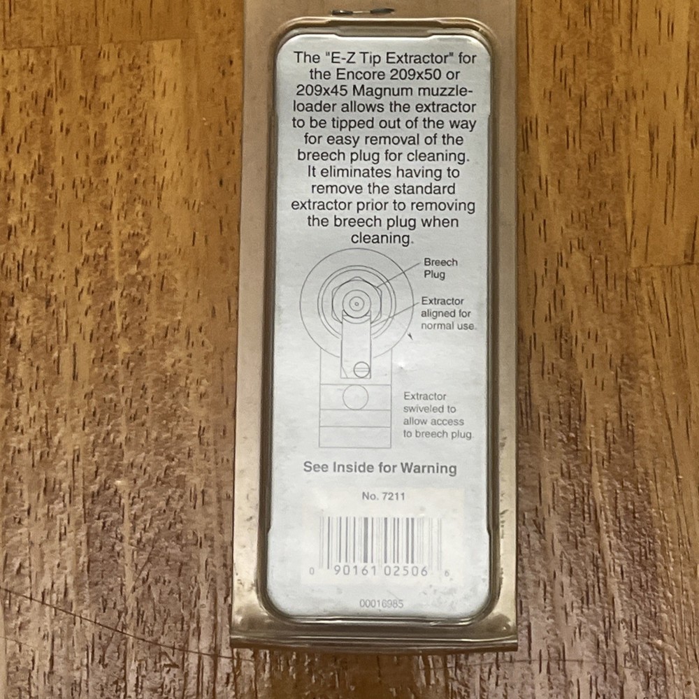 Thompson Center Encore 209 Magnum E-Z Tip Extractor Muzzleloader ML EZ TC # 7211