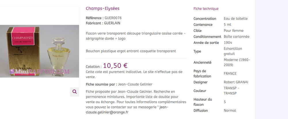LOT MINIATURE DE PARFUM
