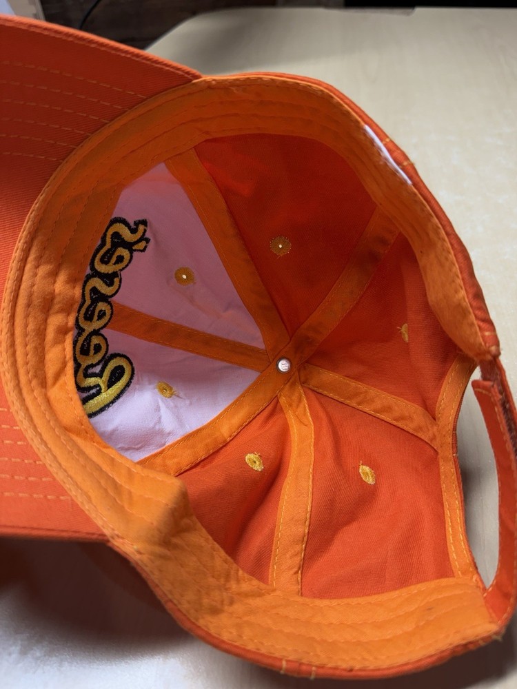 Reeses Peanut Butter Cup Perfect Orange Logo Baseball Hat Cap Hook Loop Strap