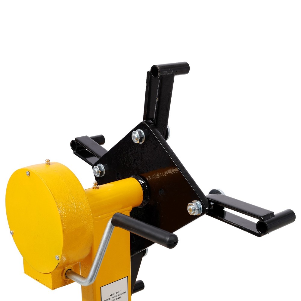1000lbs Folding Engine Stand - 360° Rotating Head, Yellow