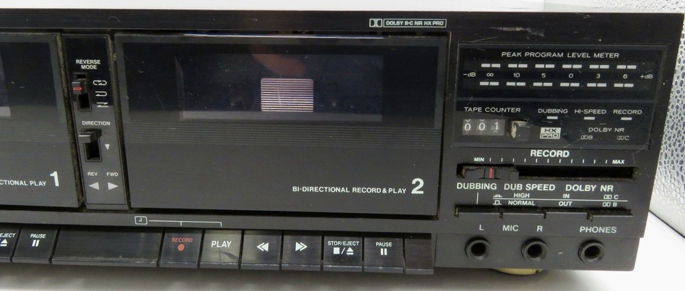 Dual Cassette Deck Tascam 202WR Tested
