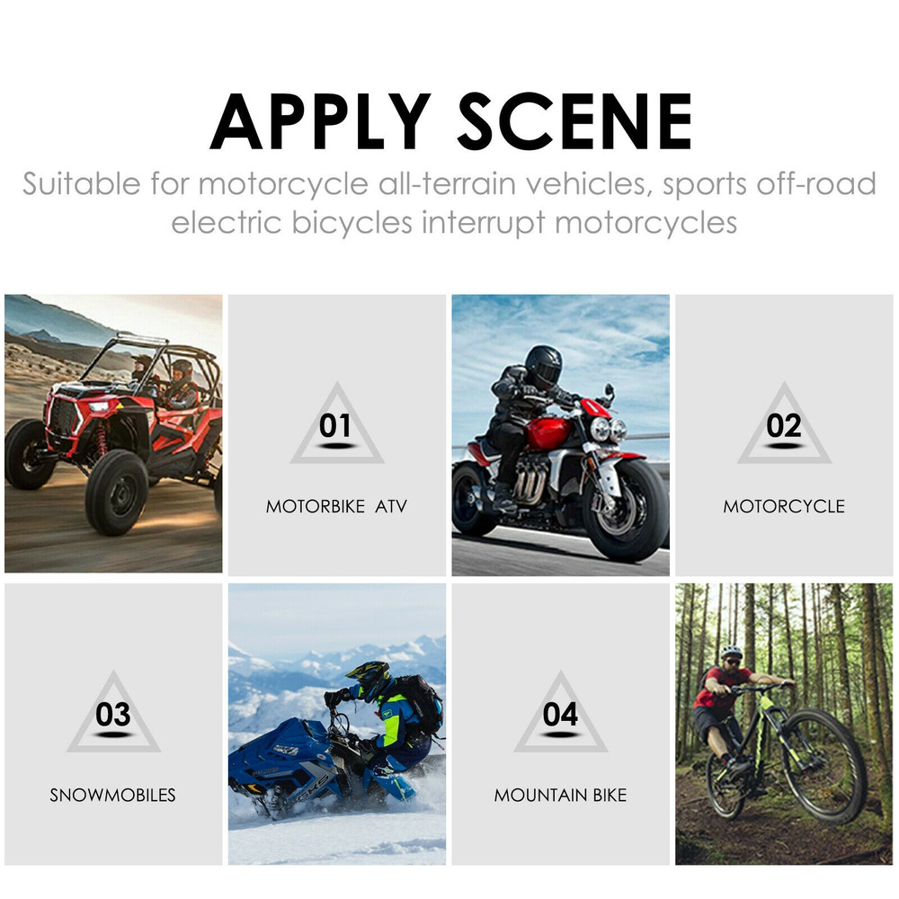 Universal 7/8" Motorcycle Handlebar ON OFF Switch Button Headlight Kill Switches