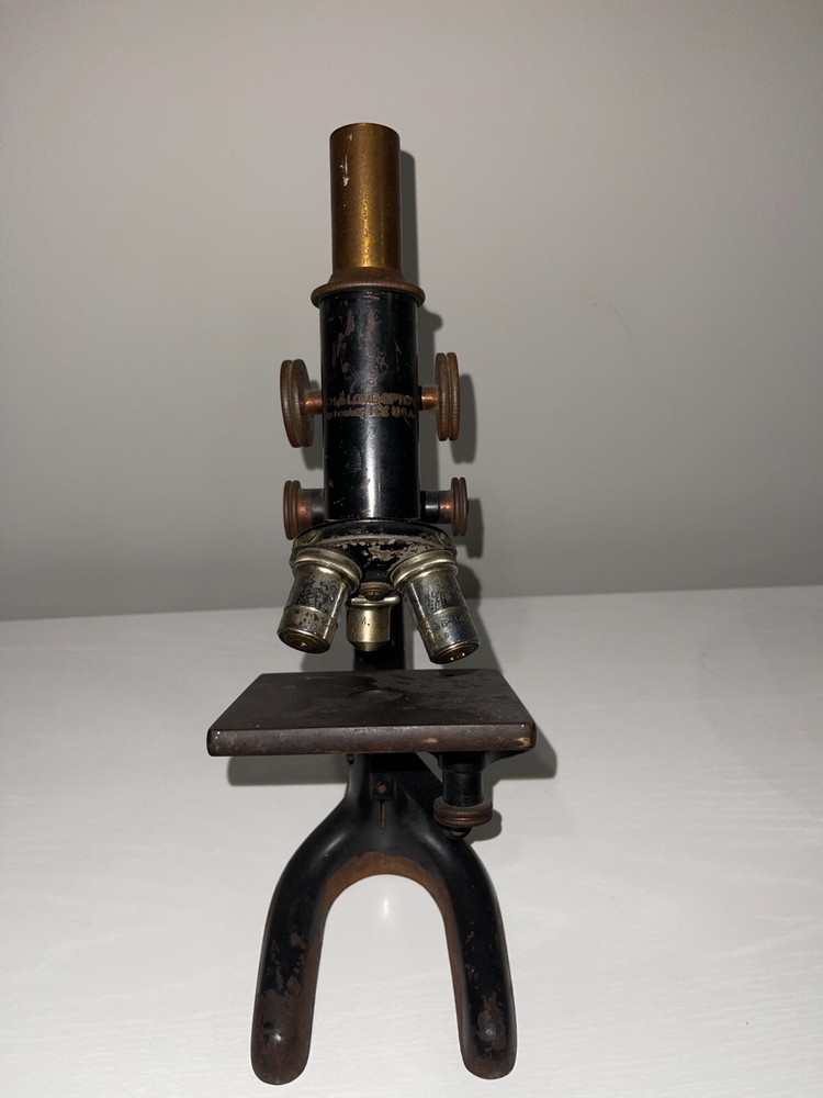 Vintage Bausch & Lomb Microscope with 2 objective lenses