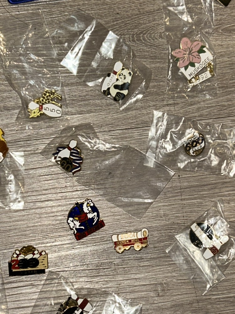 Bowling Patches And Pin Lot