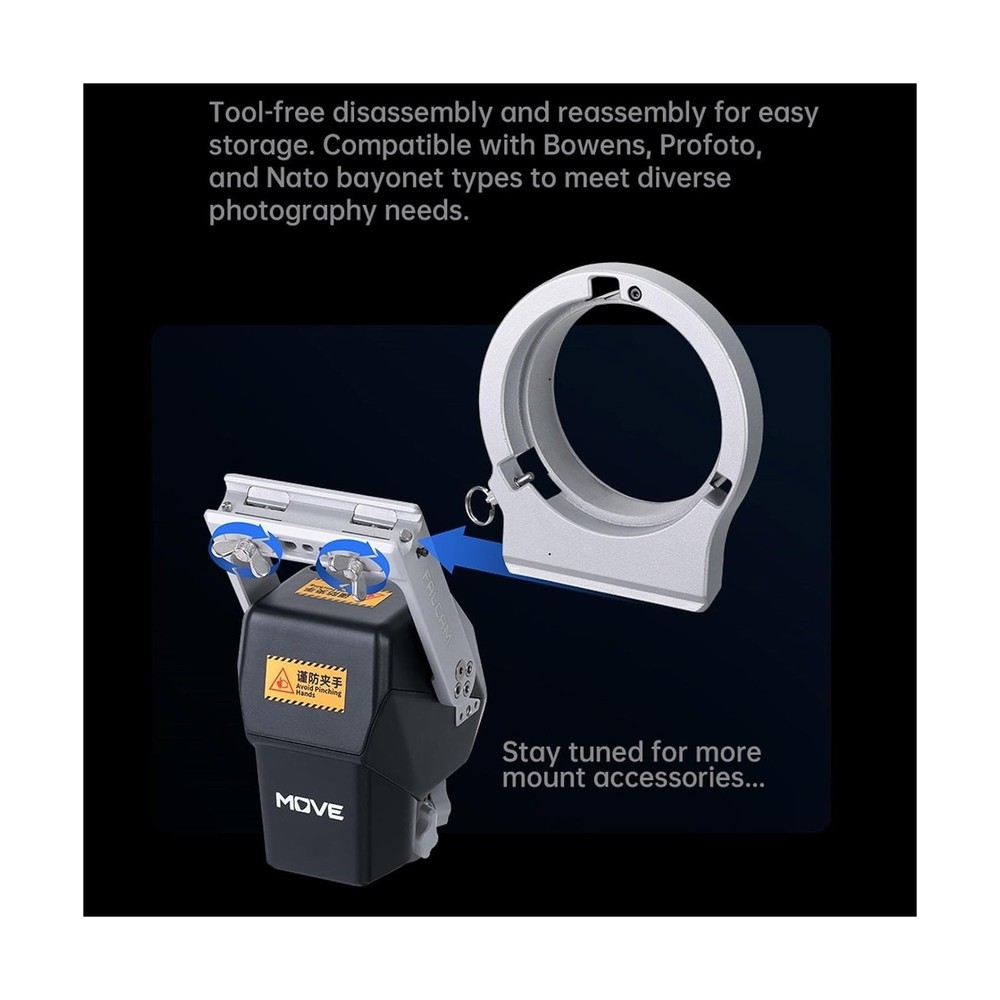 Falcam Move LightGo Bowens Mount Portable Version M - Compatible with Aputure...