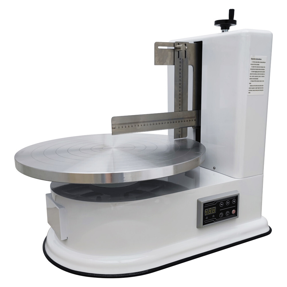 White Automatic Cake Spreading Machine Electric Cake Spreading Machine 110V 60W