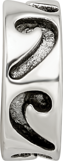 Silver Reflections Stopper/Spacer Bead QRS1402