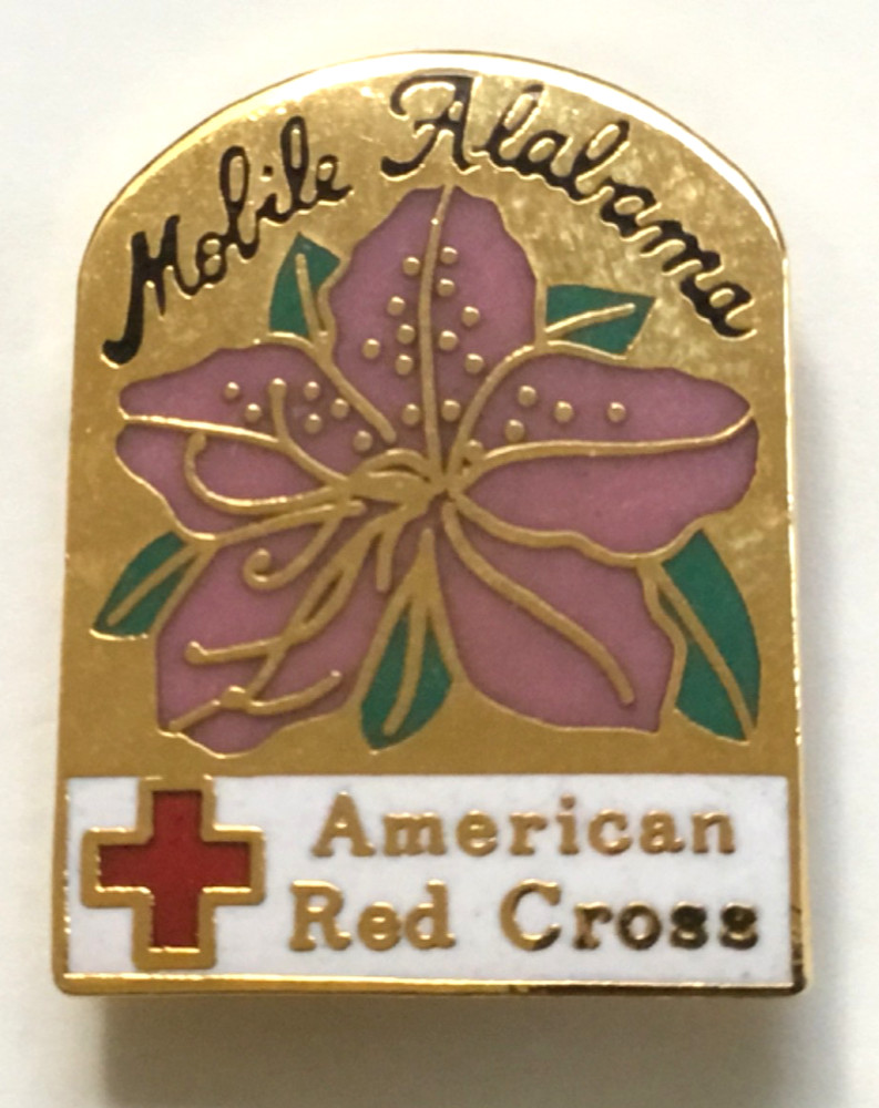 Beautiful American Red Cross Mobile Alabama pin