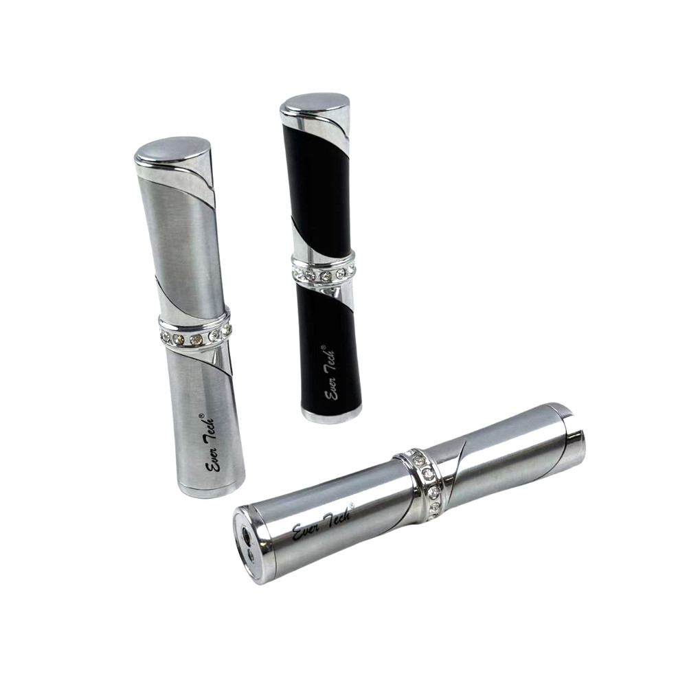 Ever Tech Lipstick Shape Butane Refillable Soft Flame  Lighter  for Women Gift