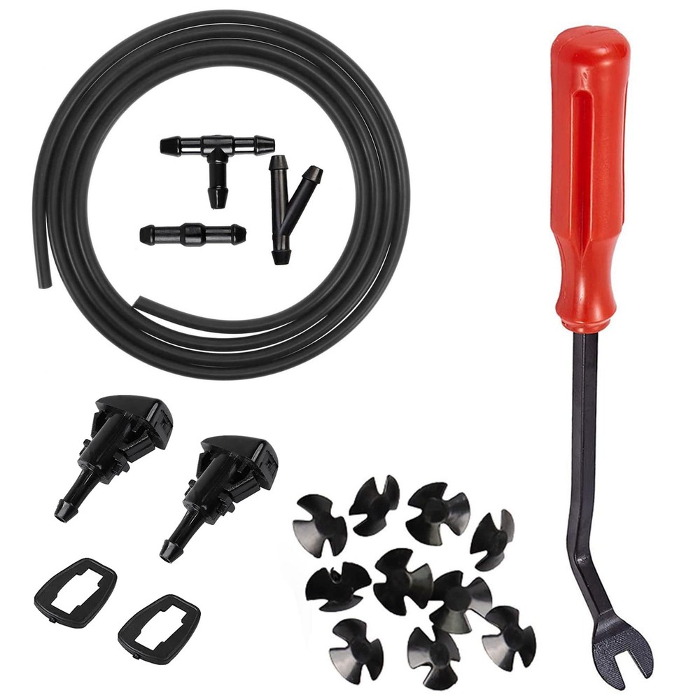 Front Windshield 47.6 cubic inches, Washer Nozzles kit