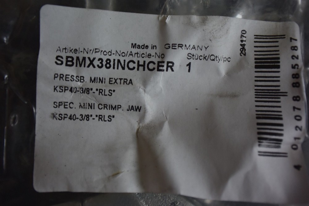 RLS Refrigerant Press Jaws 8 Jaws NEVER USED