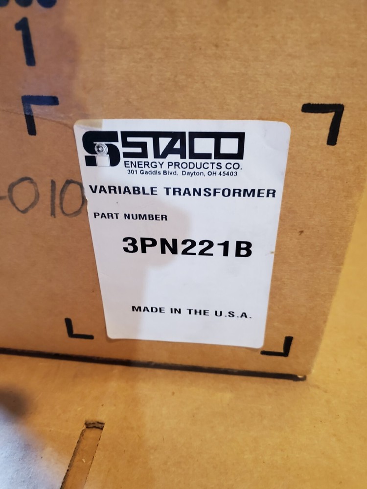 Staco 3PN221B Variable Transformer