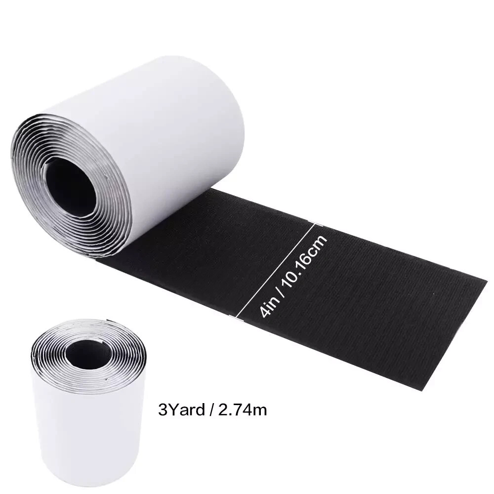 4 Inch Interlocking Tape Hook And Loop Self-Adhesive Strips Set With Sticky Glue