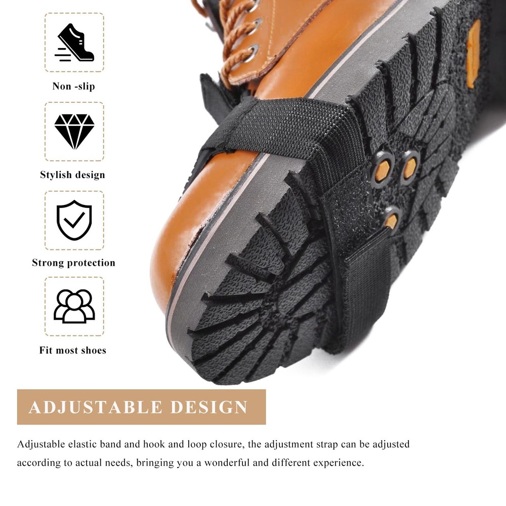 Motorcycle Shift Pad Set AntiSlip Boot Covers, Adjustable Toe Protectors