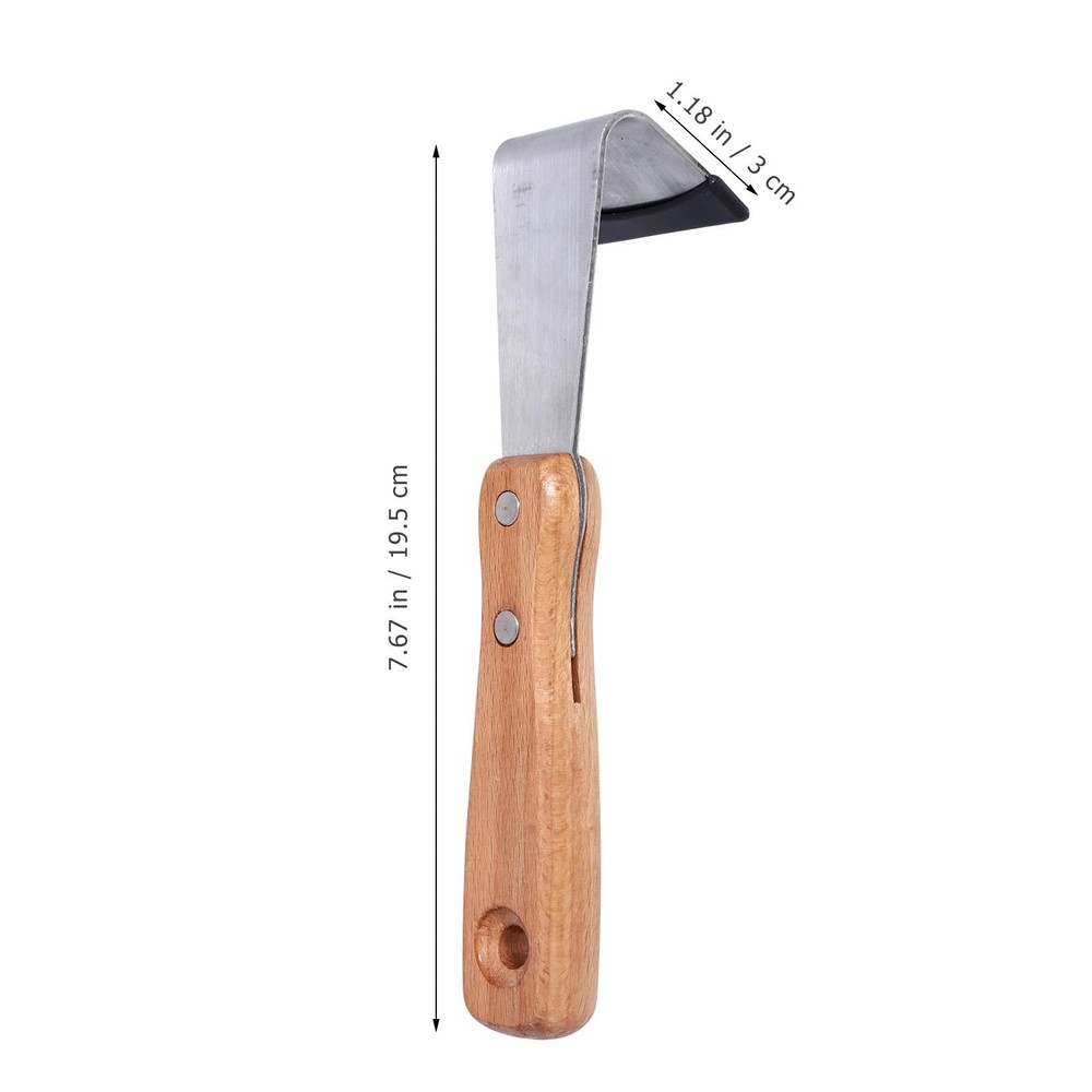 Tree Bark Removal Tool, 2PCS Log Debarking Spud with Wooden Handle, Sharp Bar...