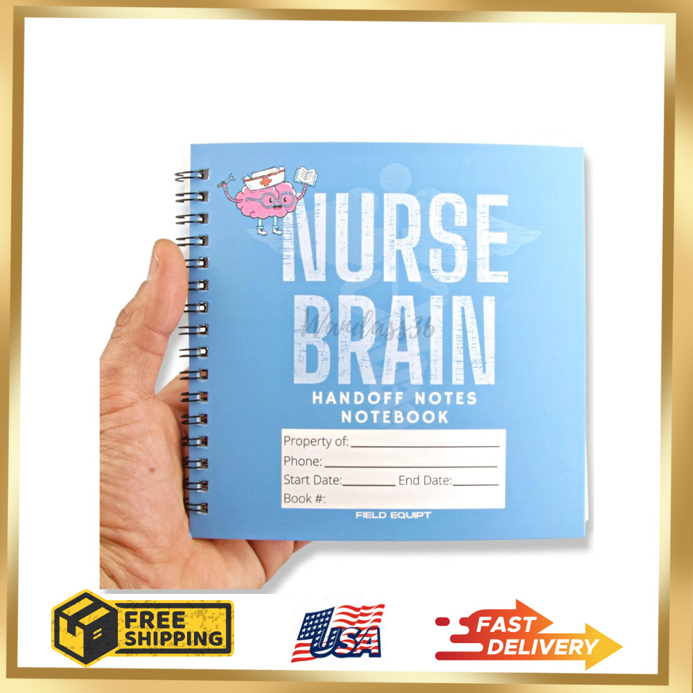 Nurse Essentials Report Notebook for Work & Nursing School Clinical Notepad R