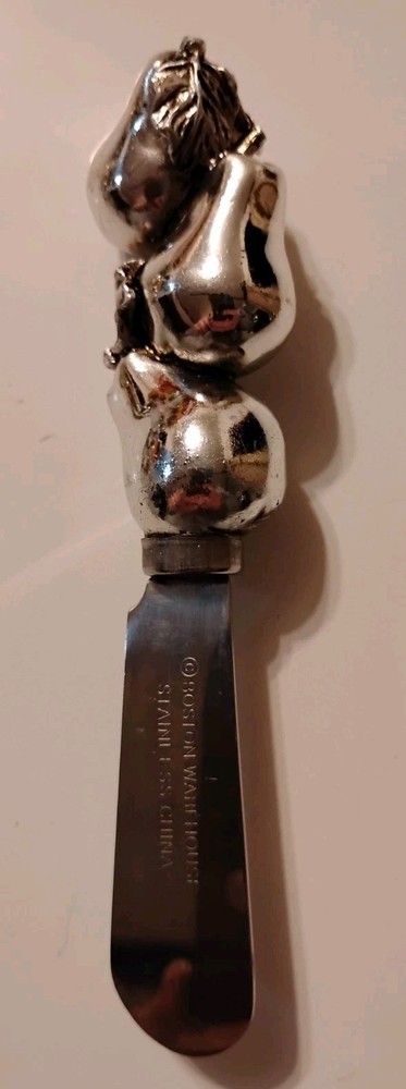 Boston Warehouse Pear Handle Cheese Slicer & Spreader Set. With Some Scratching.