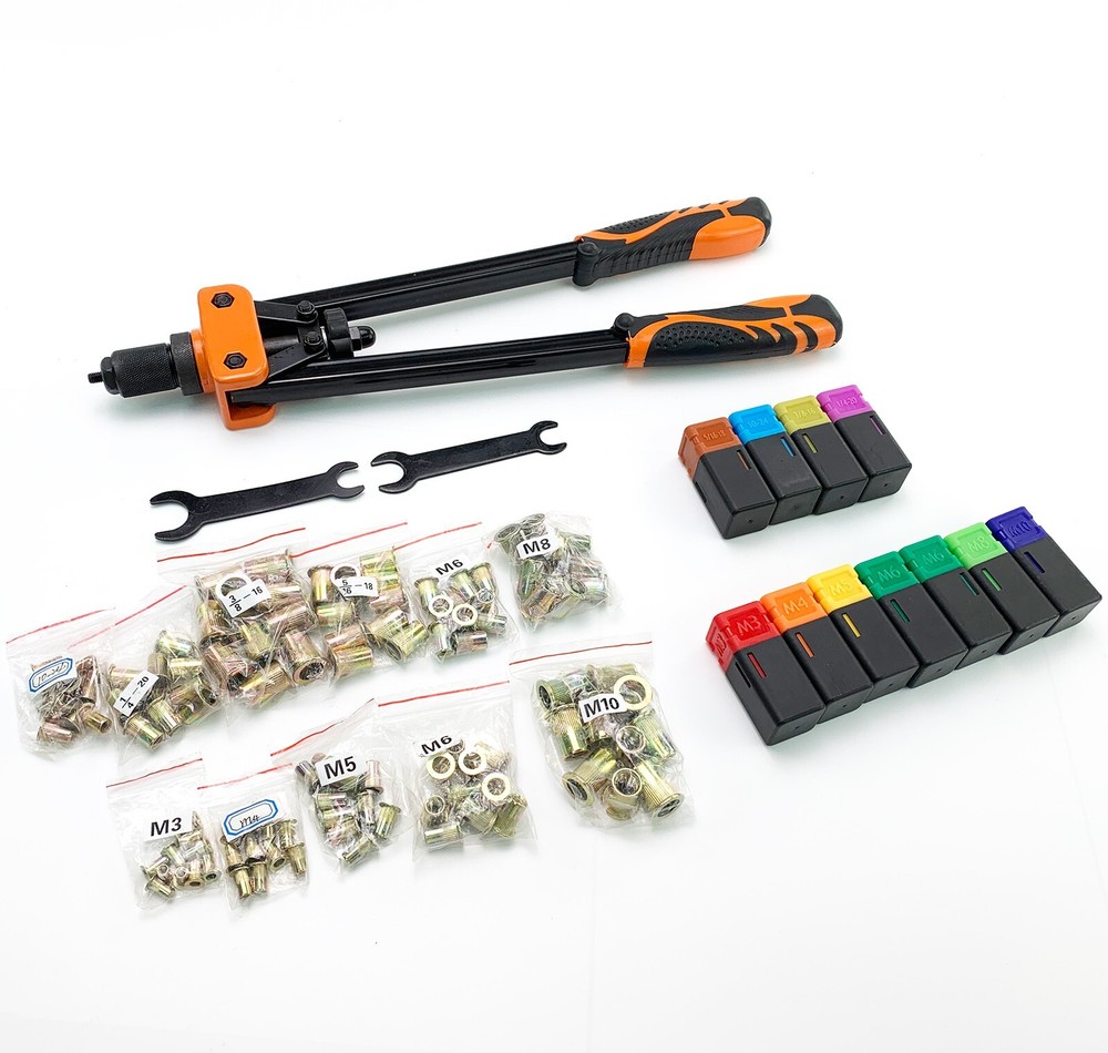 Rivet Nut Gun Kit Rivnut Tool Nut Setter Thread Setting Nutsert Tool SAE&Metric