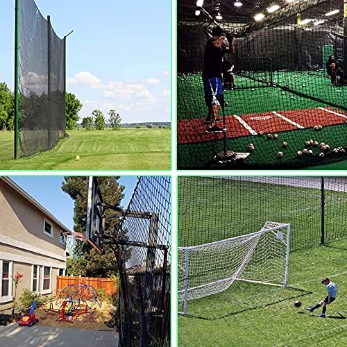 Golf Practice Net Netting Barrier Nets Nylon Black NEW