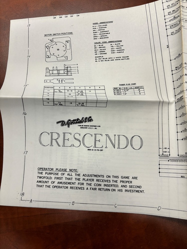 ORIGINAL-GOTTLIEB-CRESCENDO-SCHEMATICS
