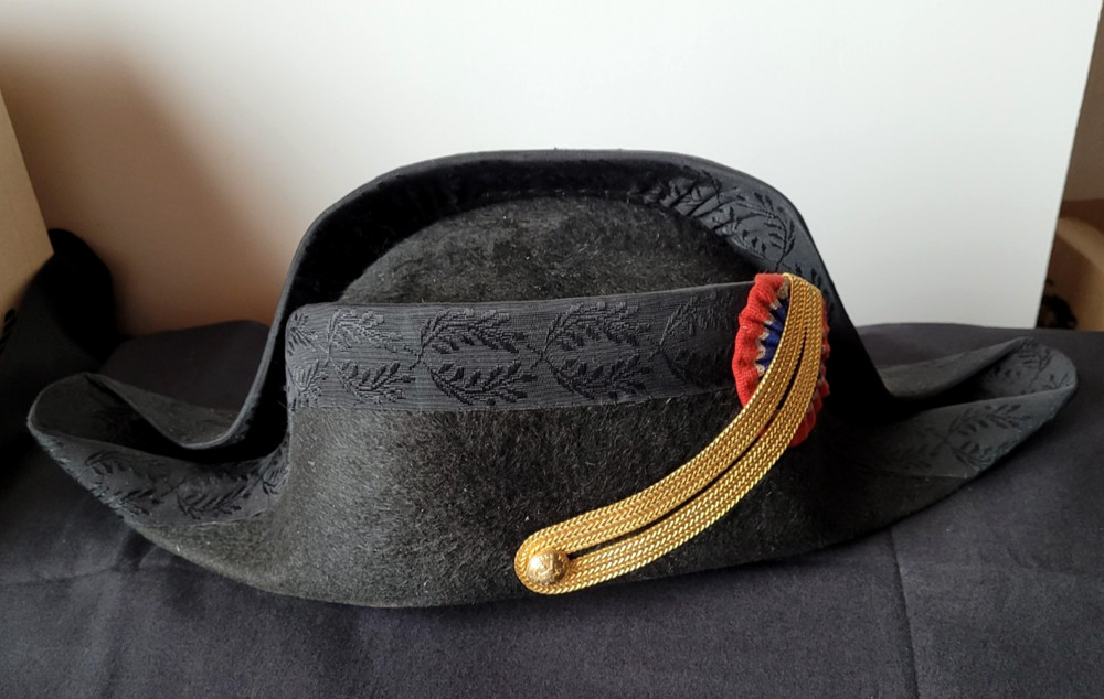Third Republic Polytechnic School Bicorn in Black Mole Felt