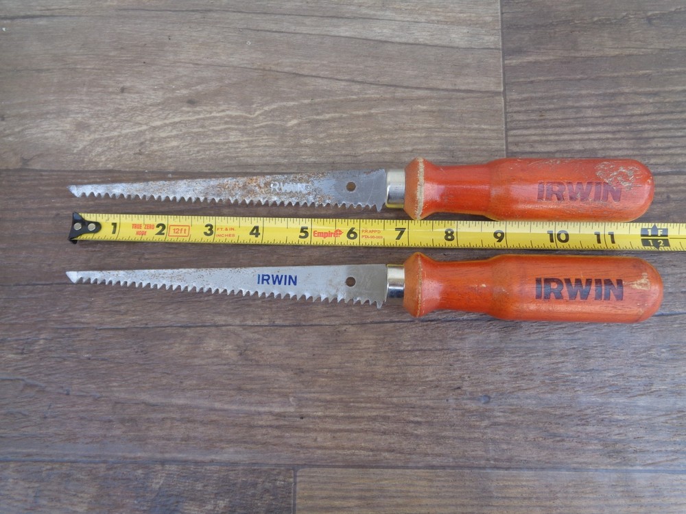2 - Irwin Fixed Blade Drywall Jab Saws 6-1/2"