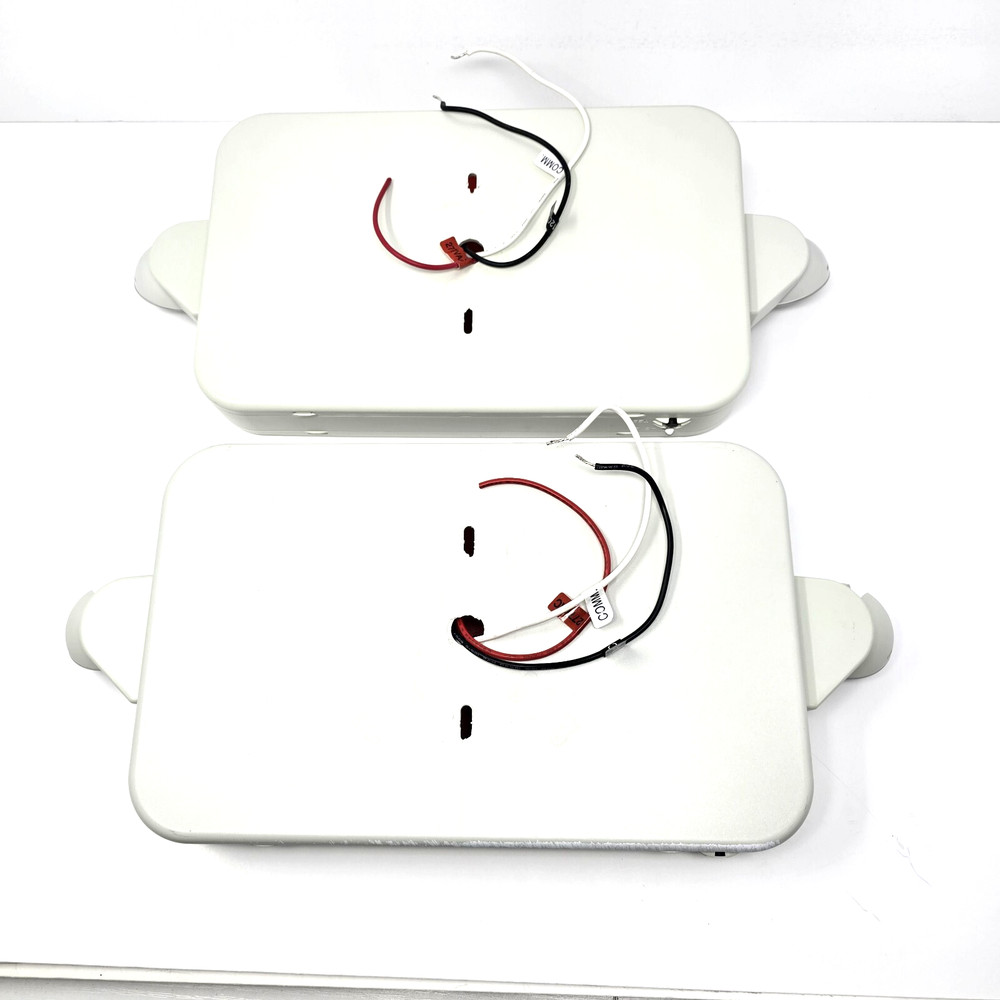 2 (two) Lithonia Lighting White Exit Signs