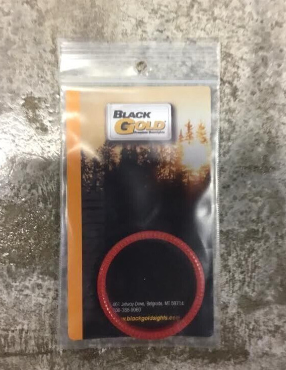 Black Gold Sight Ring 1 3/4