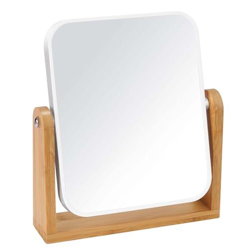 Vanity Mirror Makeup Mirror with Stand, 1X/3X Magnification Double Sided 360