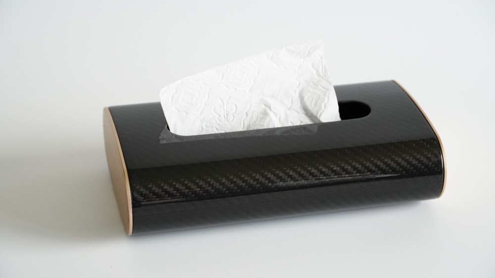 Carbon Fiber Tissue Box, Regular Size