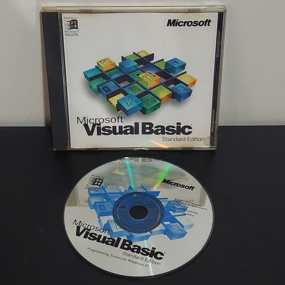 MICROSOFT Visual Basic Standard Edition 4.0 & Key Windows 9x/ME