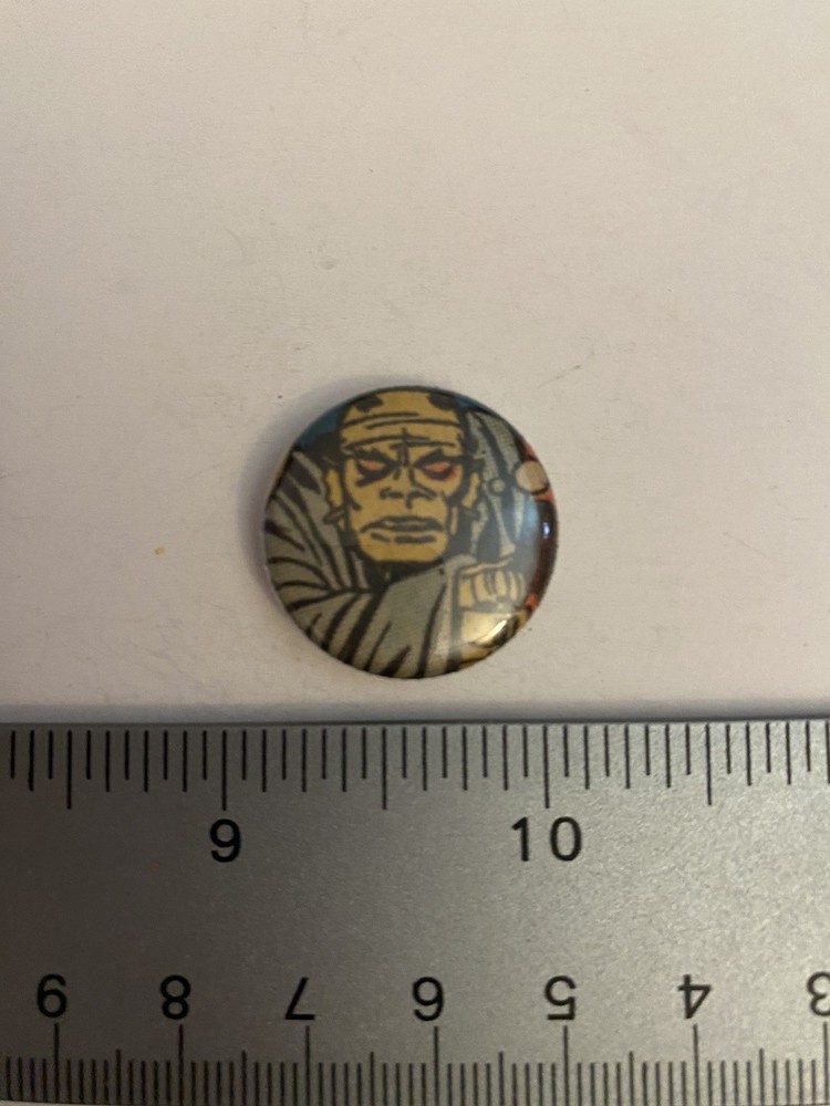 Scary Monster Halloween Pin Back Button P36