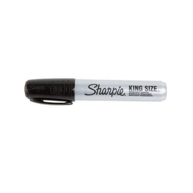 SHARPIE KING SIZE LARGE FELT CHISEL TIP PERMANENT BLACK MARKER !!!!!!!!!!!!!!!!!