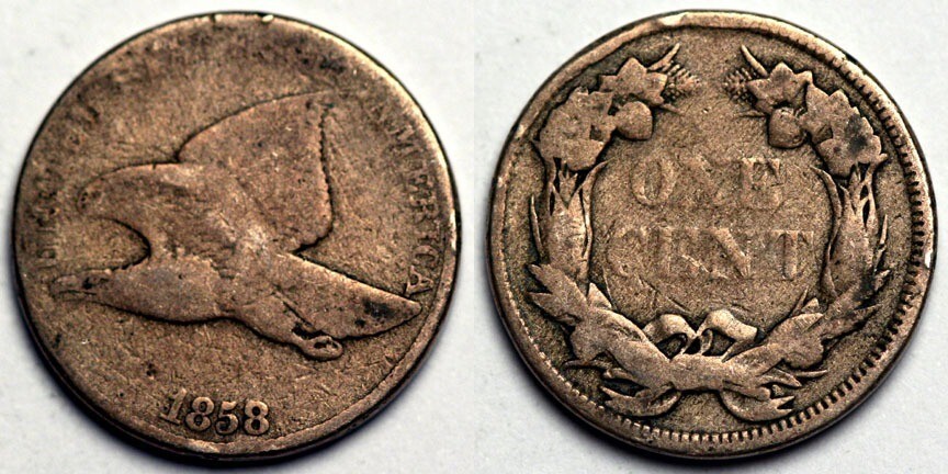 1858  Flying Eagle Cent