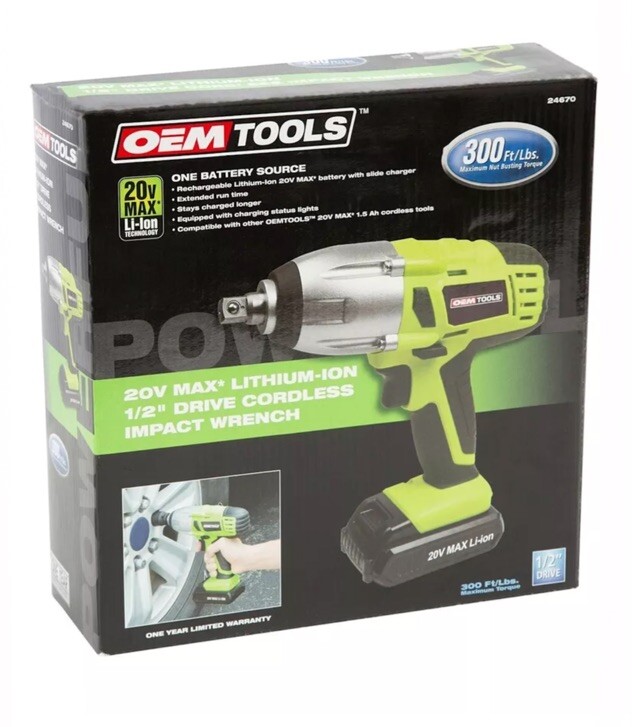 24670 OEMTOOLS Impact Driver