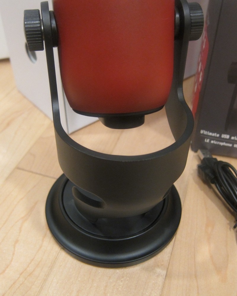 Blue Yeti Logitech Red USB Microphone Quality Recording Personal Studio